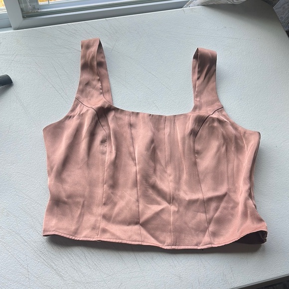 NWOT EXPRESS Blush Pink Sleeveless Women's Top size M - Picture 4 of 4